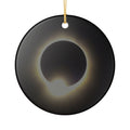 Solar Eclipse Ceramic Ornament | Totality Moon Phase Hanging Décor