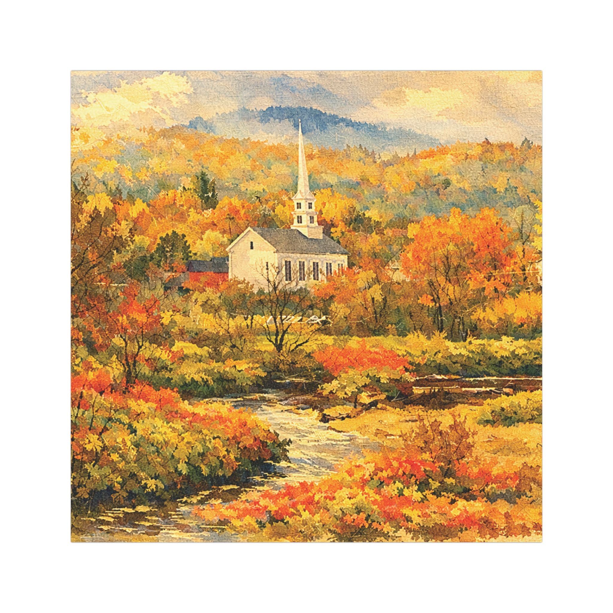 Stowe Vermont Car Magnets | Fall Landscape Magnet