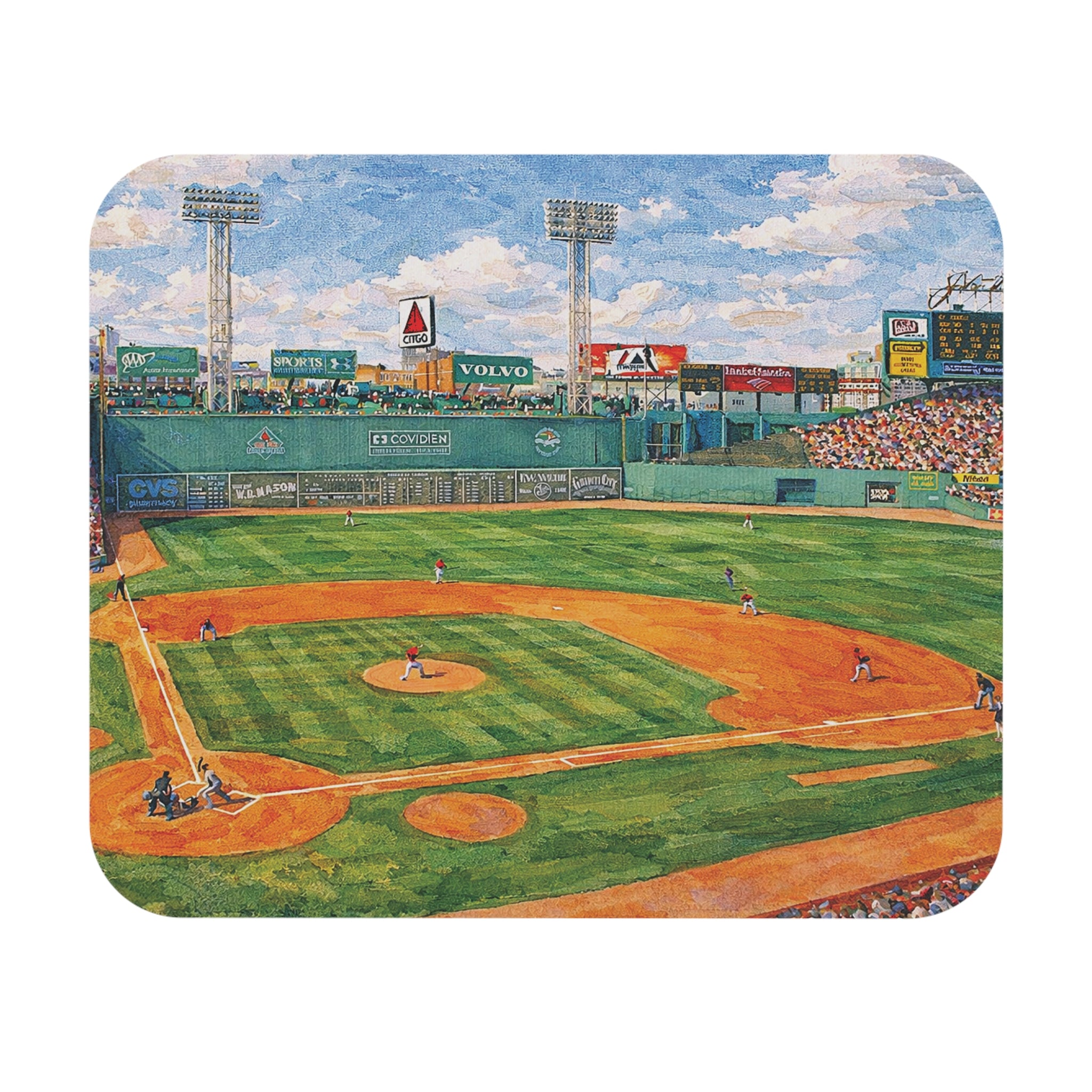 Fenway Park Mouse Pad | Fenway Field Art Desk Mat