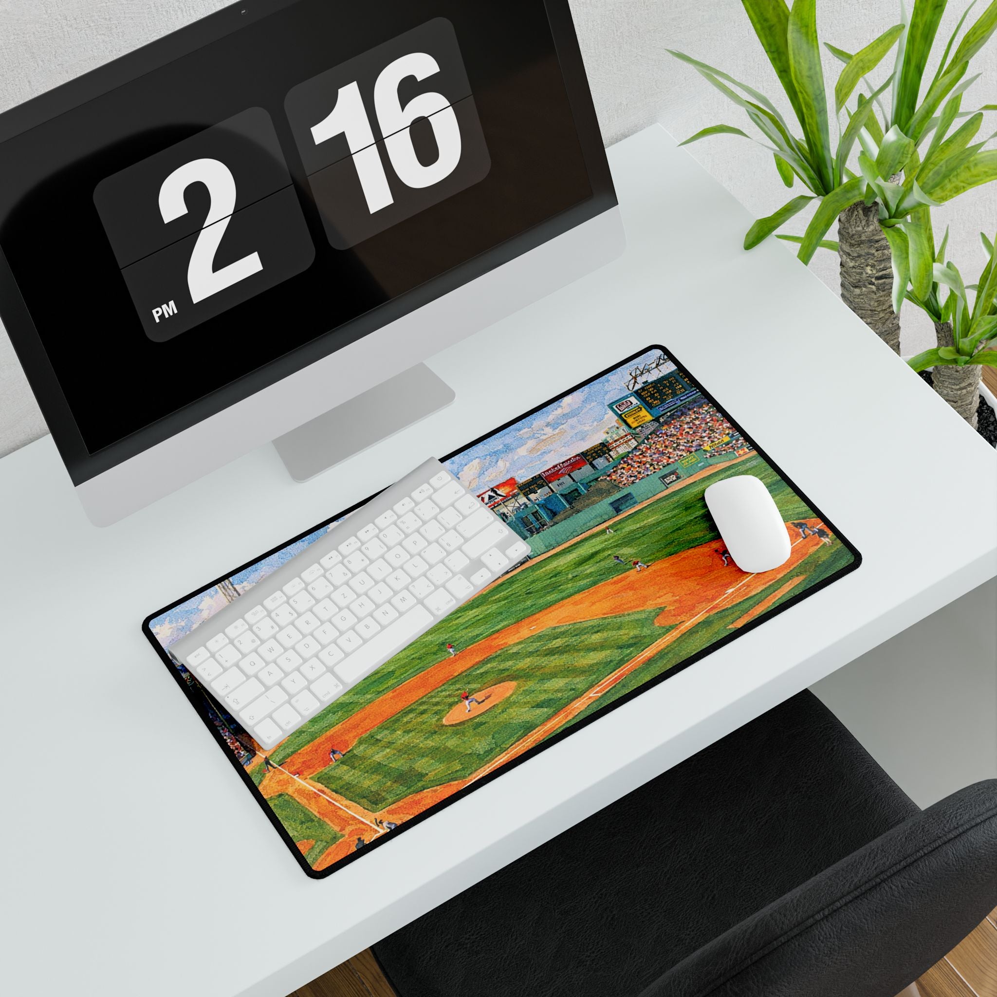 Fenway Park Boston Red Sox Baseball Stadium Desk Mat — Fenway Park Field Art Mouse Pad