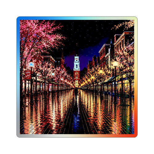 Burlington Vermont Church Street Marketplace Die-cut Stickers
