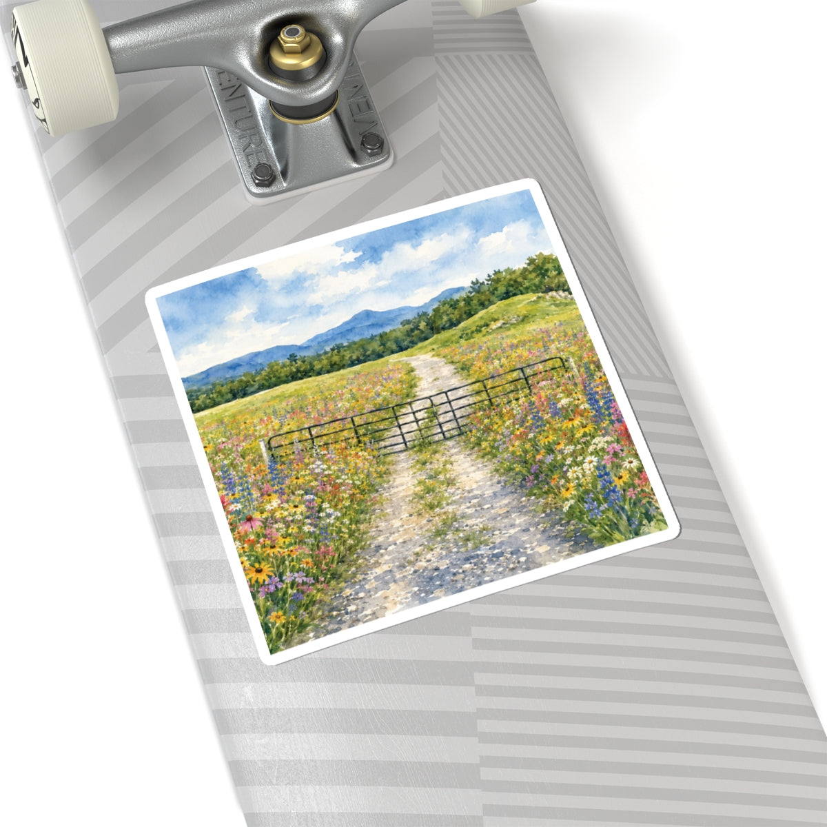 Vermont Camel's Hump Wildflowers Kiss-Cut Stickers