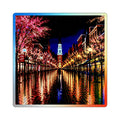 Burlington Vermont Church Street Marketplace Holographic Die-cut Stickers | Rainbow Reflective