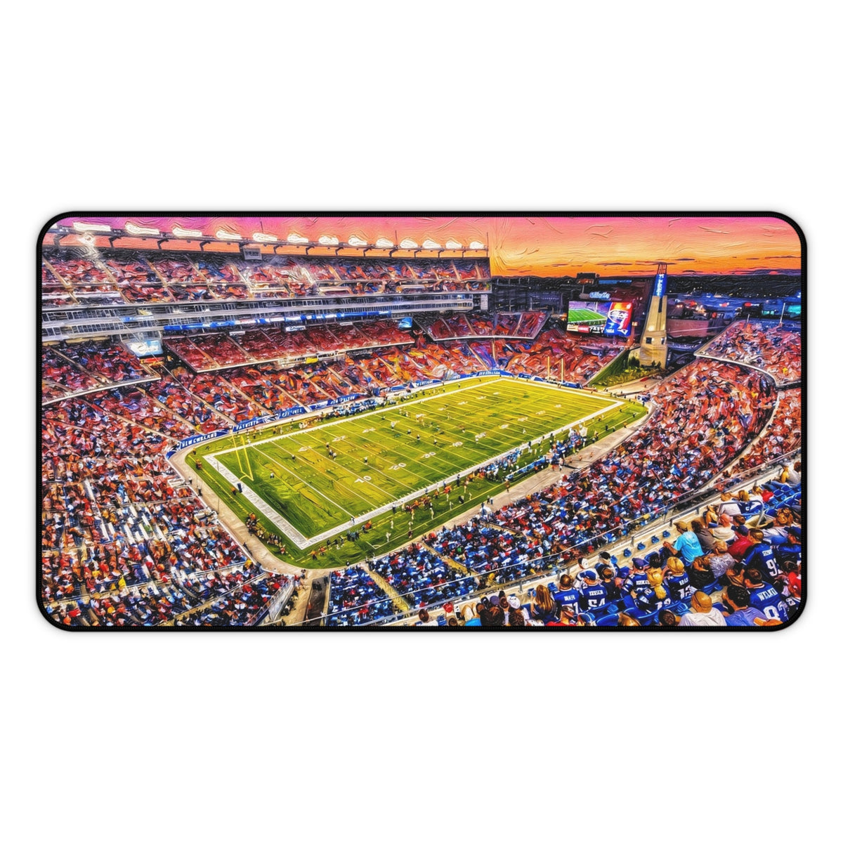 Gillette Stadium New England Patriots Football Field Desk Mat | Sports Game Day Mouse Pad Desk Mat