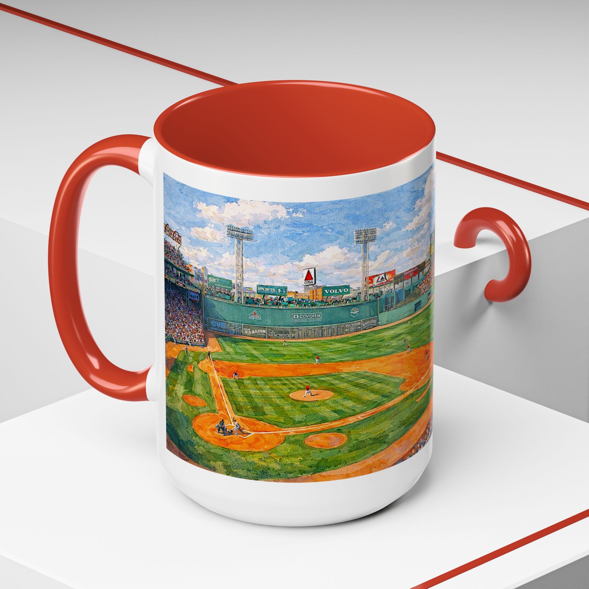 Fenway Pahk Boston Red Sox Two-Sided Mug | Baseball Stadium Coffee Mug