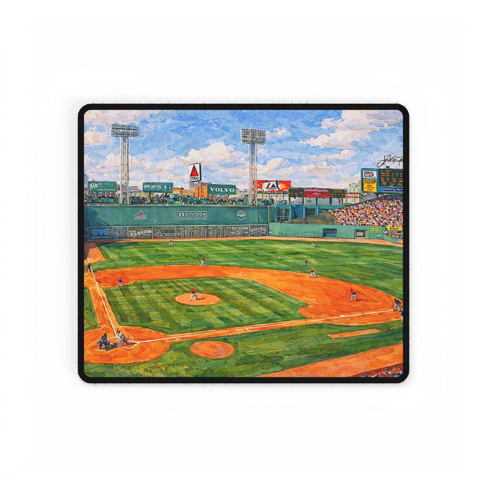 Fenway Park Boston Red Sox Baseball Stadium Desk Mat — Fenway Park Field Art Mouse Pad