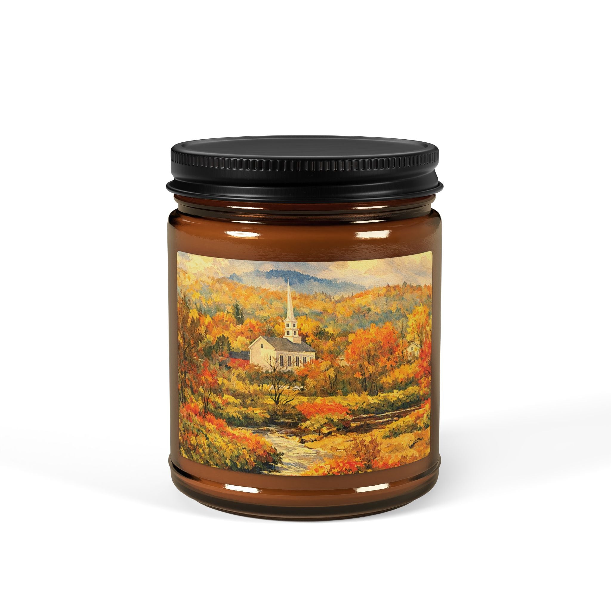 Stowe Vermont Candle | Amber Jar Soy Candle