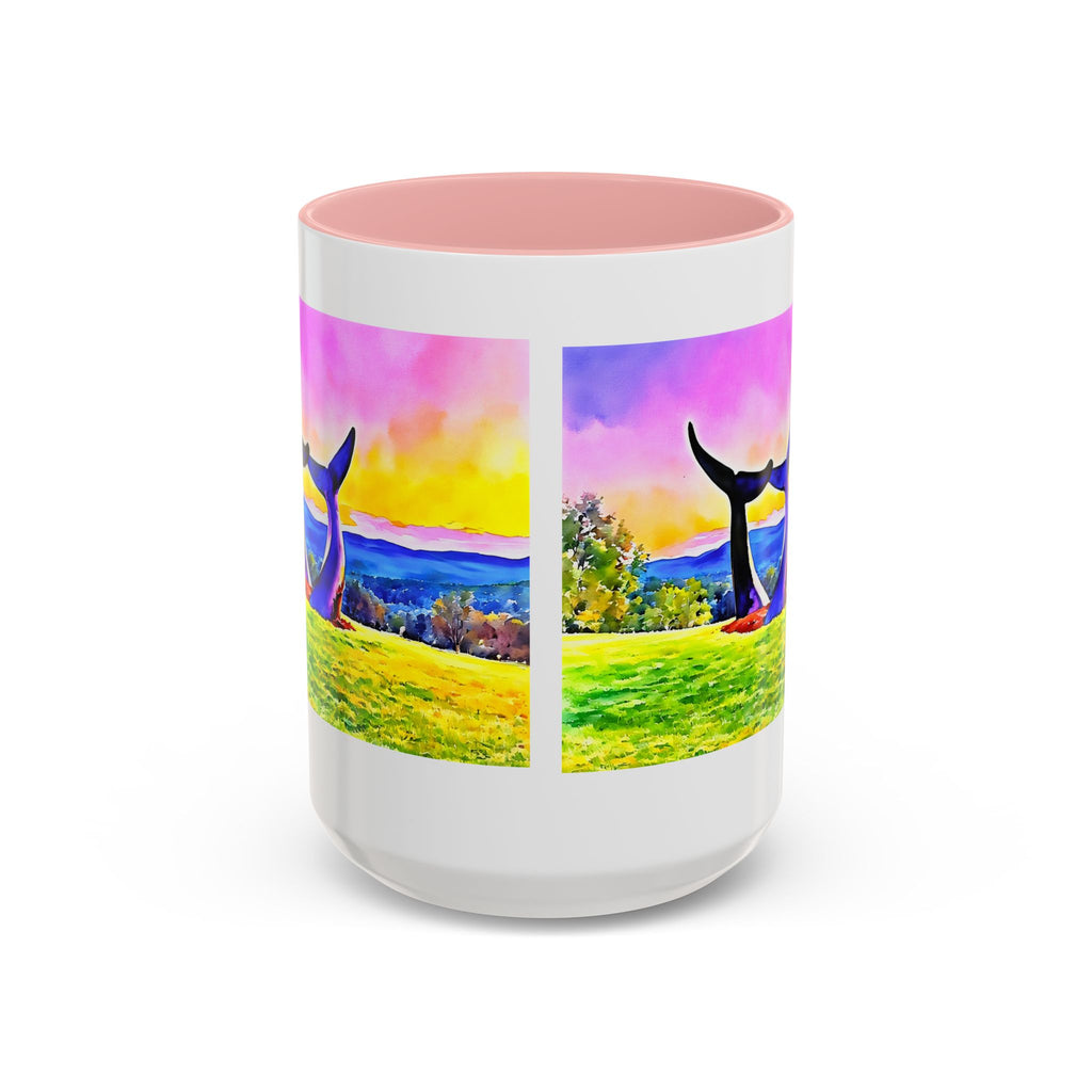 Whale Tails Sunset Landscape Mug | Accent Coffee Mug 11oz 15oz