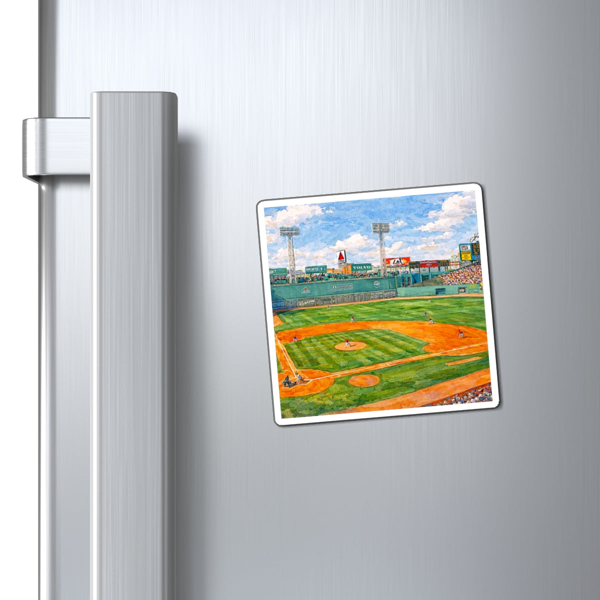 Fenway Park Baseball Stadium Magnet | Boston Red Sox Stadium Artwork Magnet