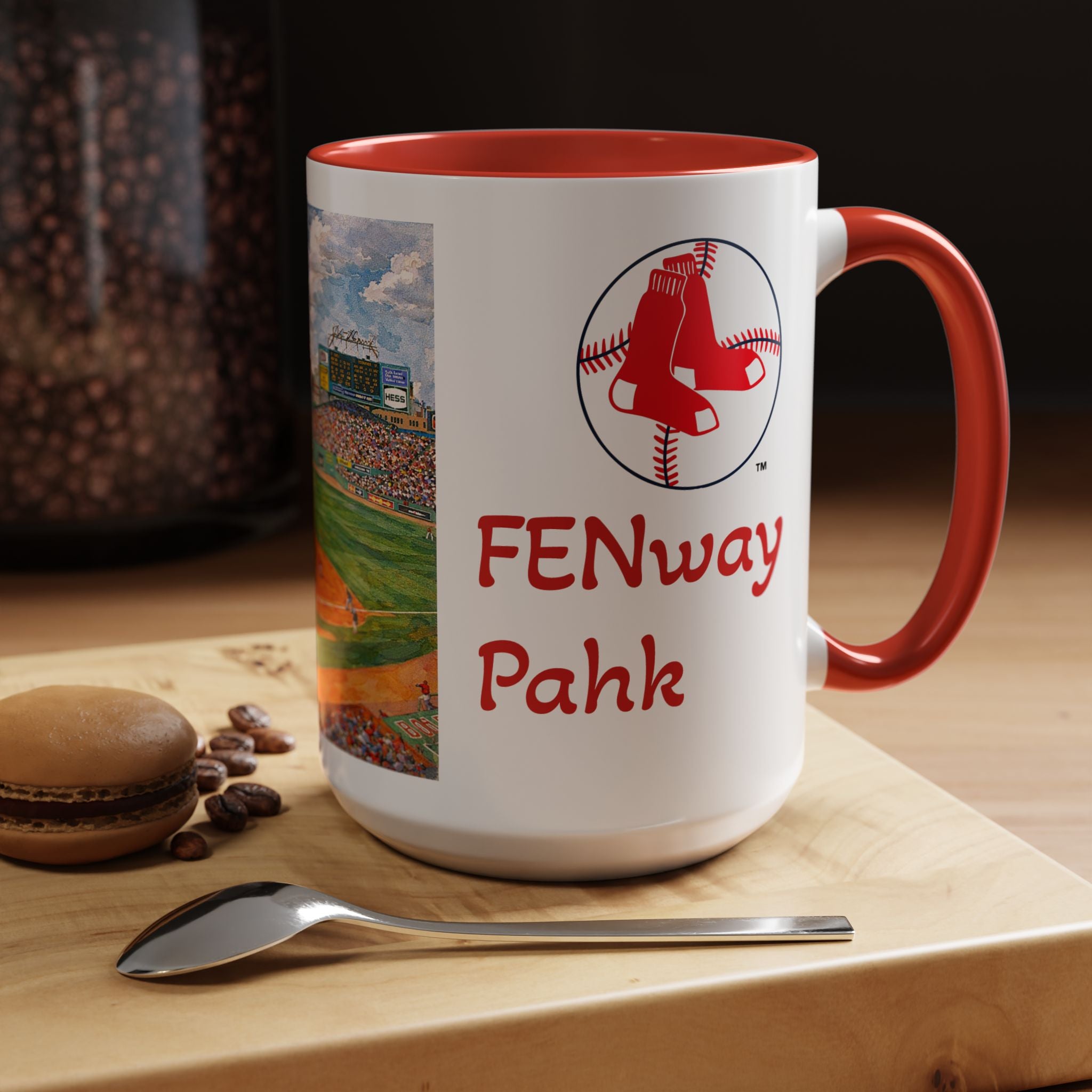 Fenway Pahk Boston Red Sox Two-Sided Mug | Baseball Stadium Coffee Mug