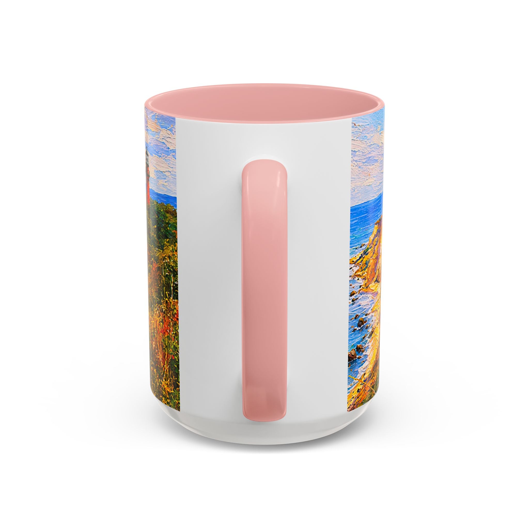 Martha's Vineyard Aquinnah L Gay Head Lighthouse Coffee Mug — Scenic Seaside Accent Mug (11/15 oz)