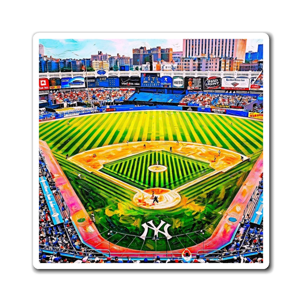 Yankee Stadium Aerial View Magnets | Baseball Field Refrigerator Magnet