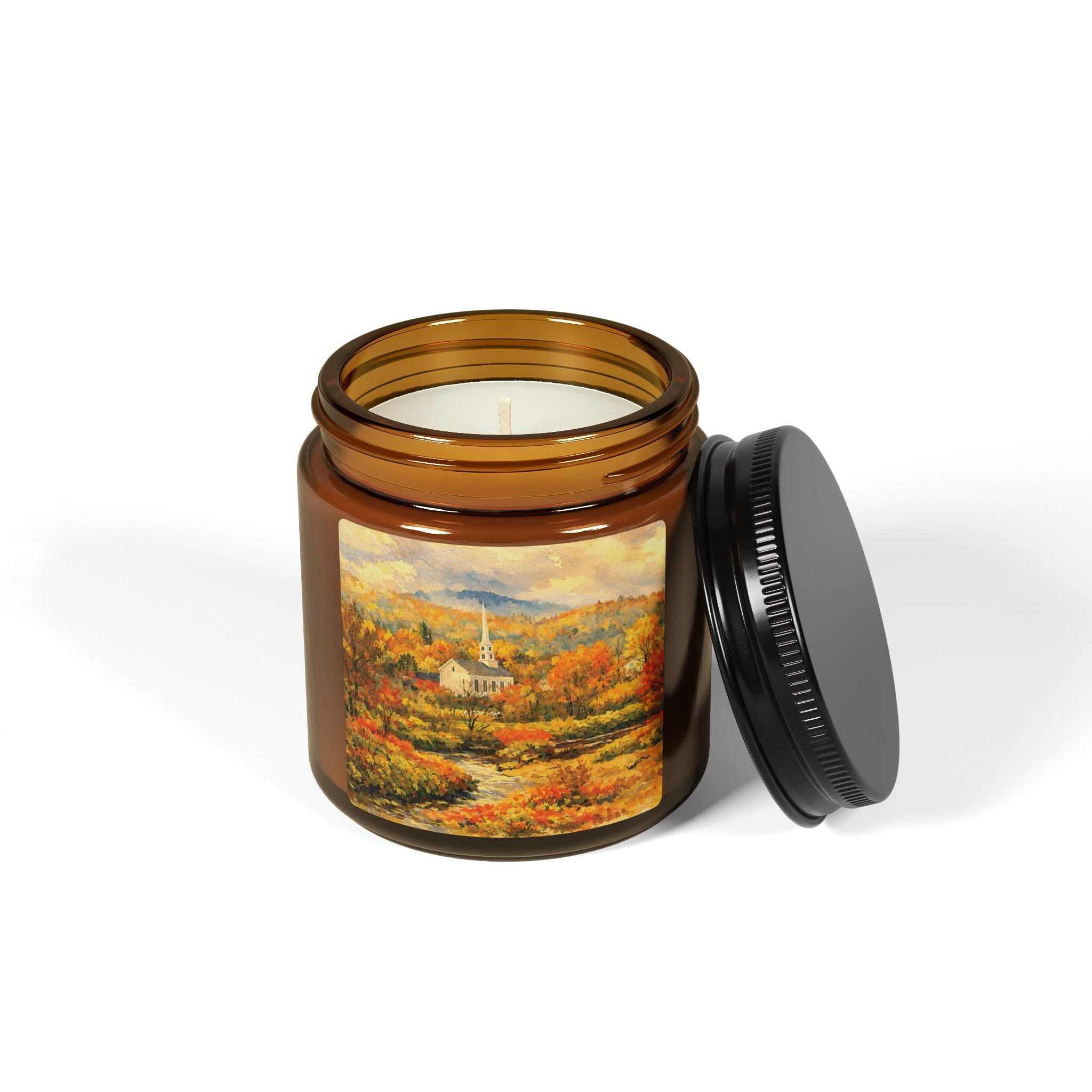 Stowe Vermont Candle | Amber Jar Soy Candle