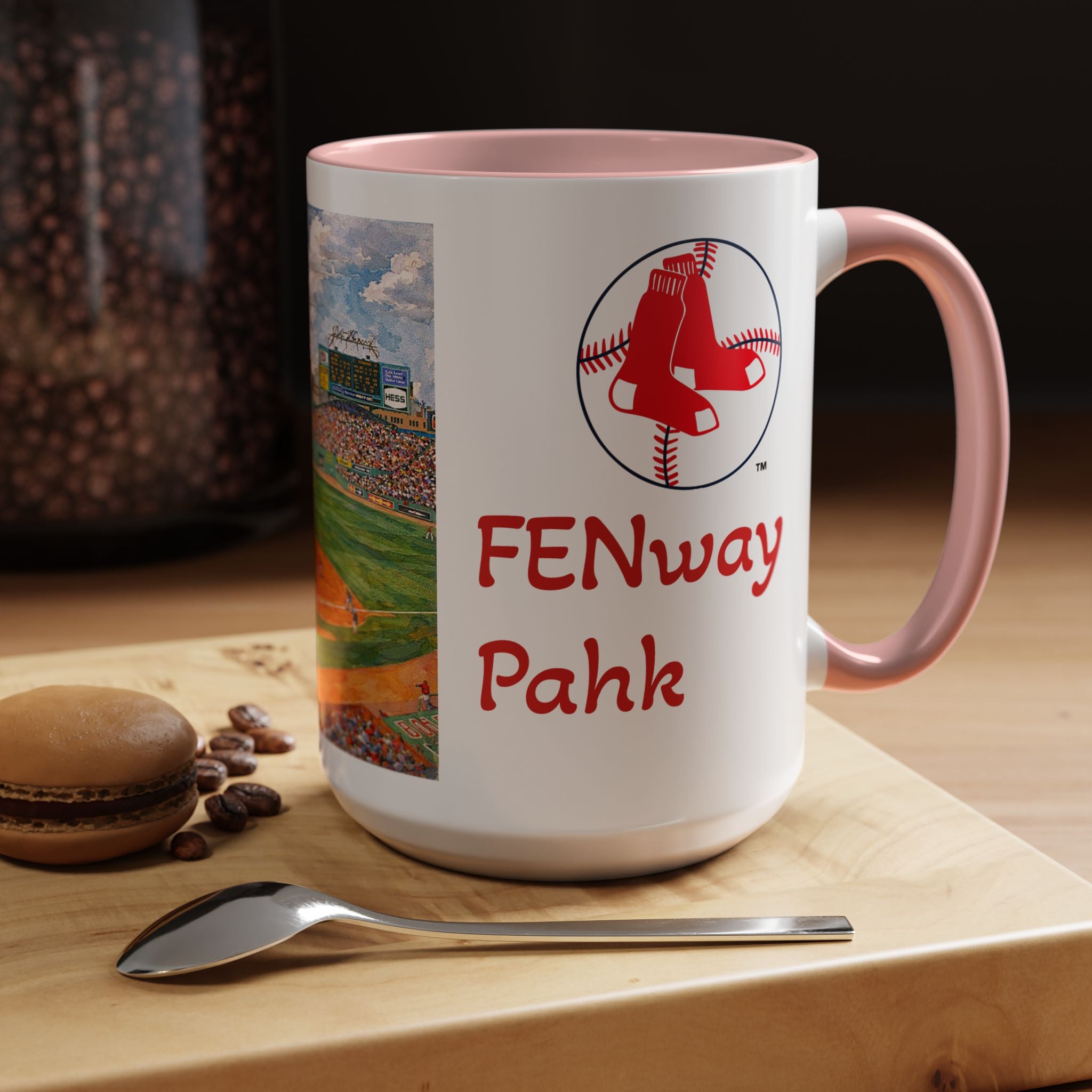 Fenway Pahk Boston Red Sox Two-Sided Mug | Baseball Stadium Coffee Mug