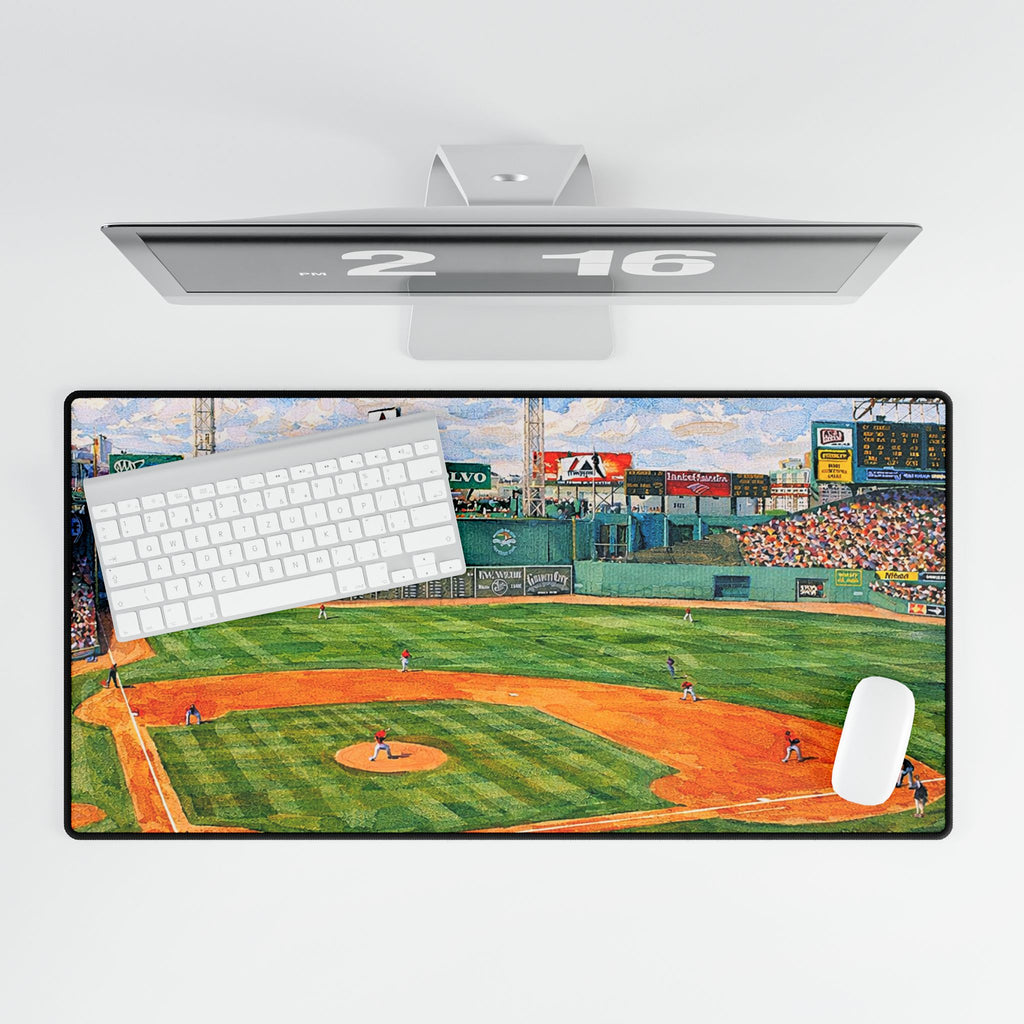 Fenway Park Boston Red Sox Baseball Stadium Desk Mat — Fenway Park Field Art Mouse Pad