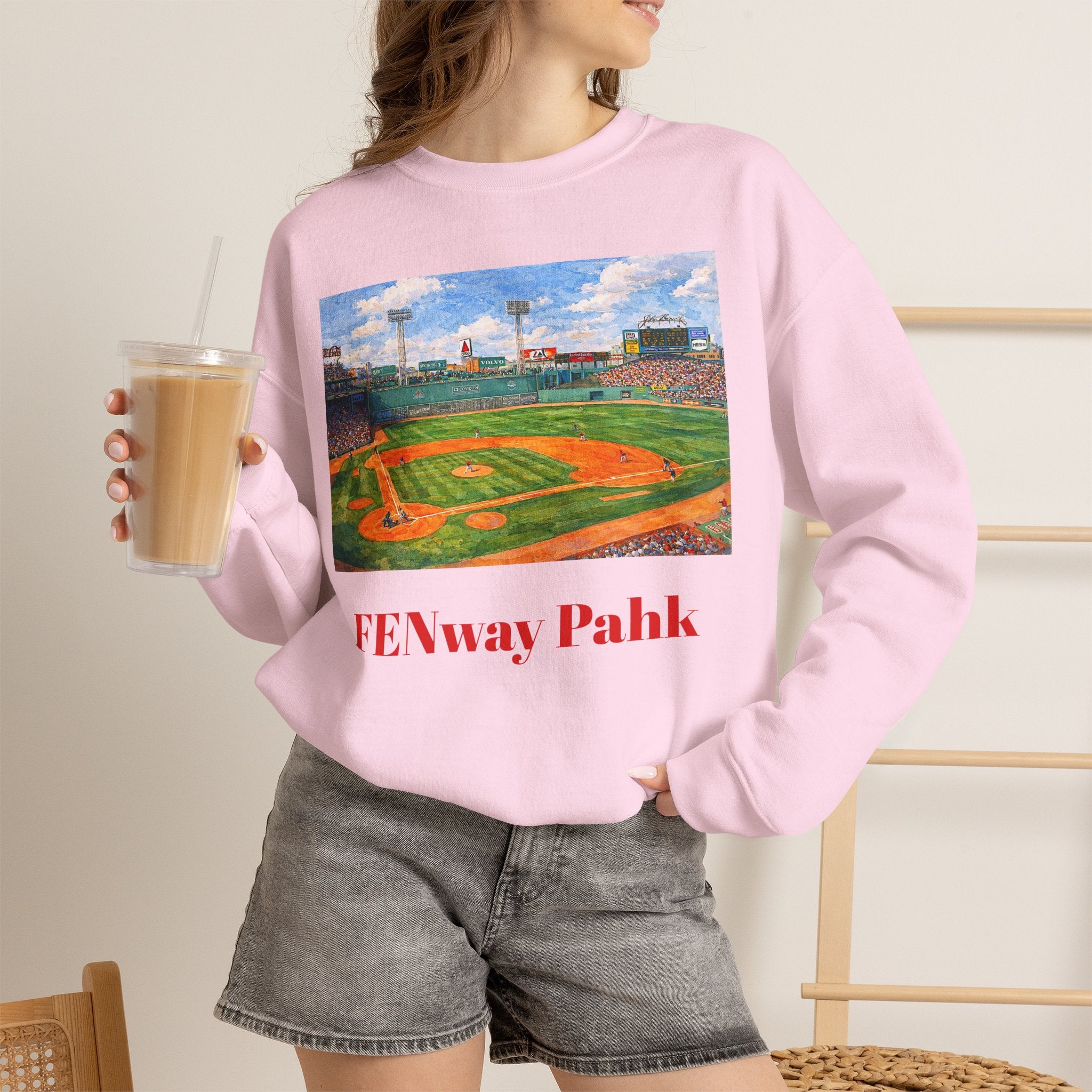 Fenway Park Boston Red Sox Stadium Image sweatshirt | Red Sox Baseball Crewneck