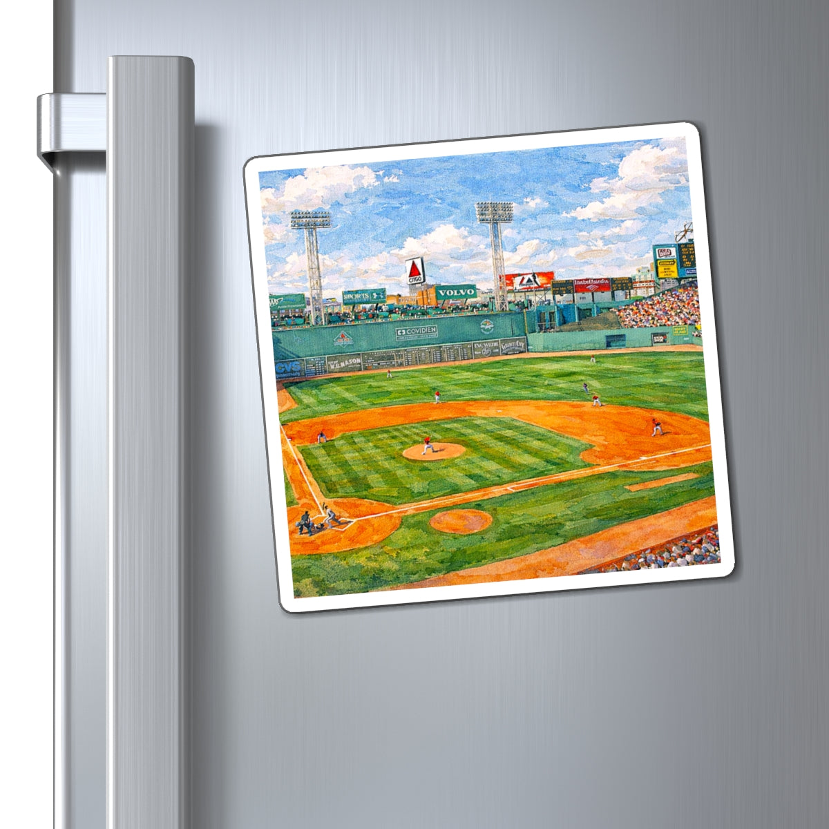 Fenway Park Baseball Stadium Magnet | Boston Red Sox Stadium Artwork Magnet