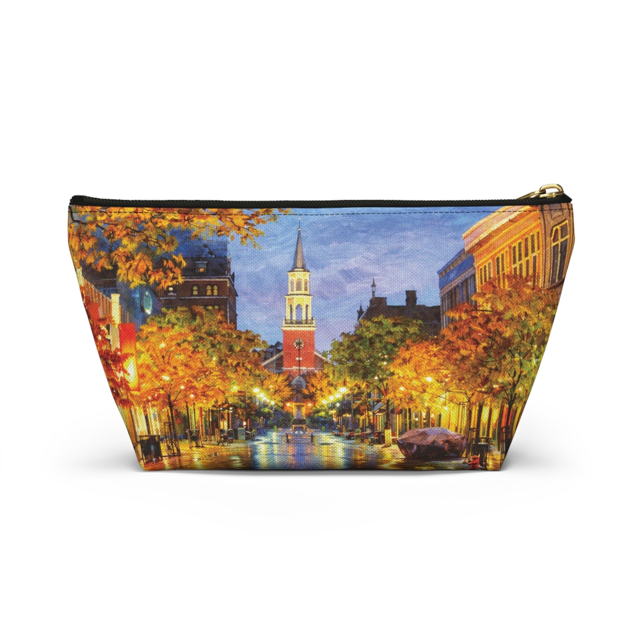 Burlington Vermont Church Street Marketplace and Lake Champlain Accessory Pouch