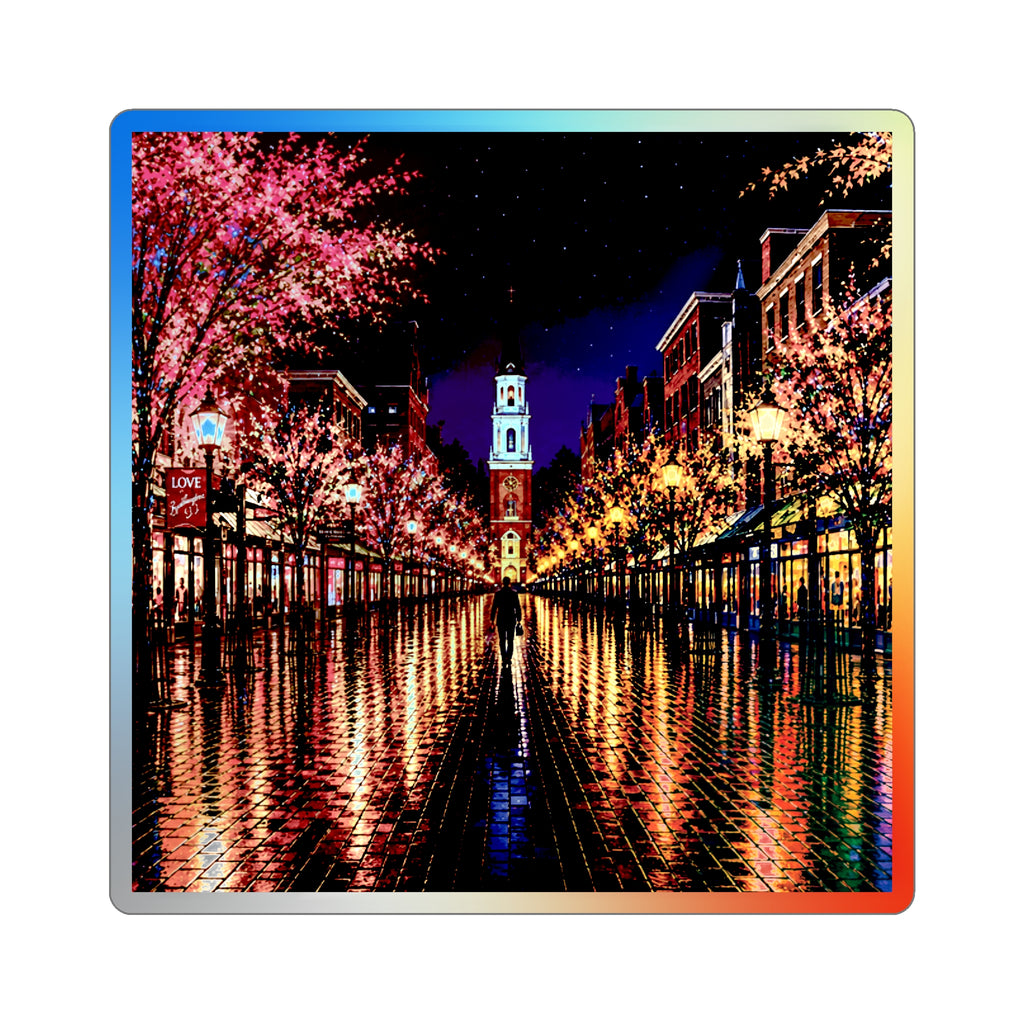 Burlington Vermont Church Street Marketplace Die-cut Stickers