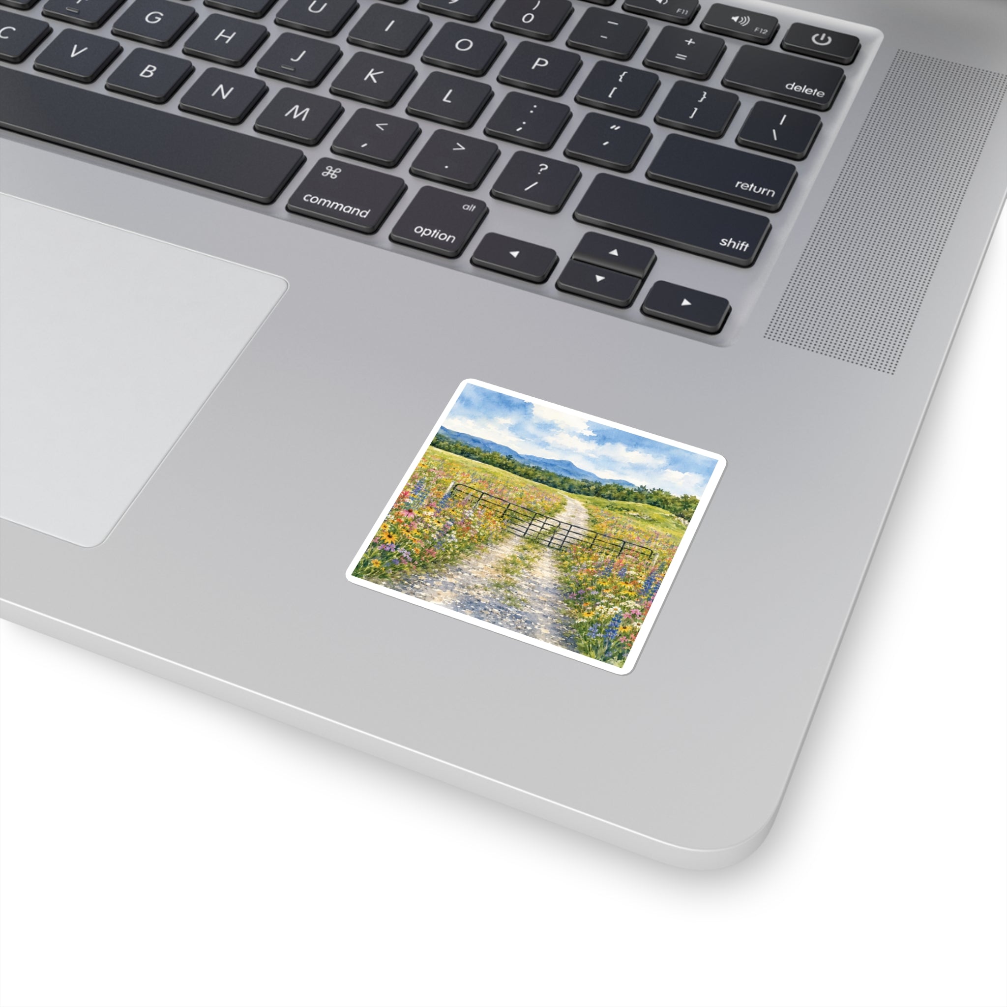 Vermont Camel's Hump Wildflowers Square Stickers