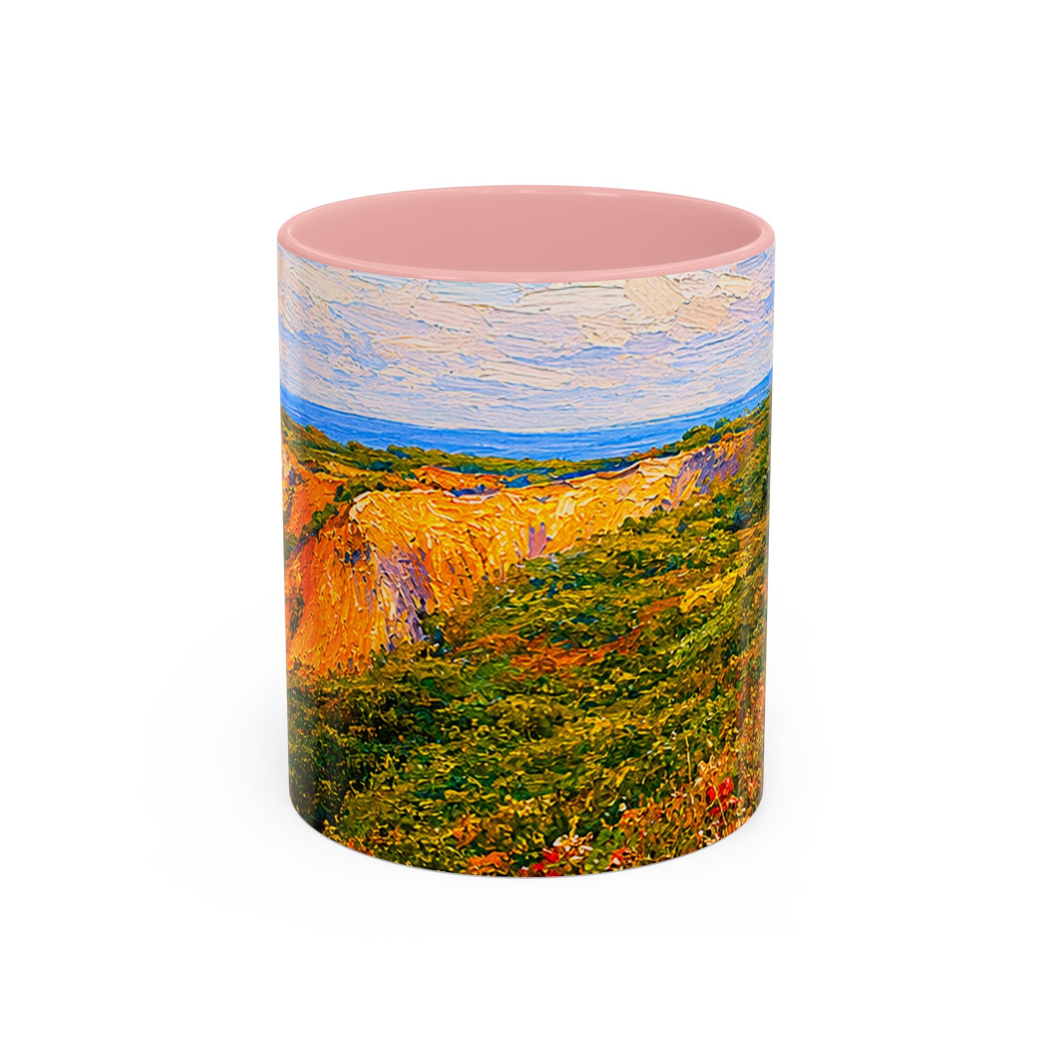 Martha's Vineyard Aquinnah L Gay Head Lighthouse Coffee Mug — Scenic Seaside Accent Mug (11/15 oz)