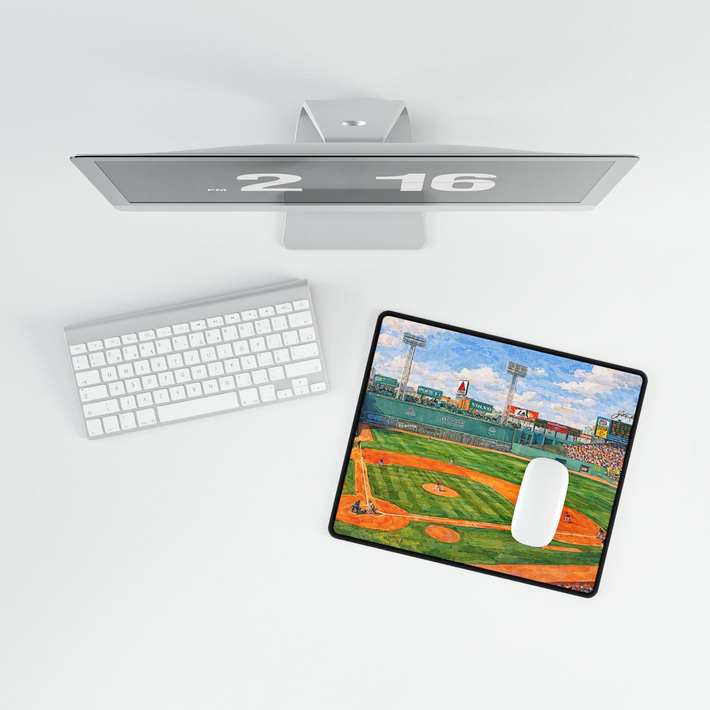 Fenway Park Boston Red Sox Baseball Stadium Desk Mat — Fenway Park Field Art Mouse Pad
