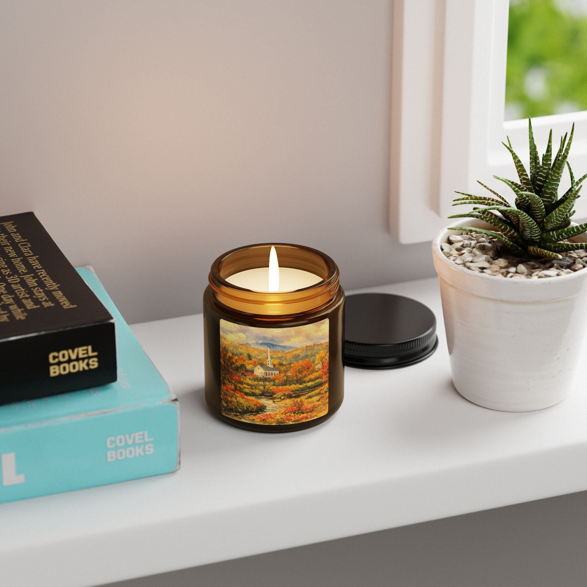 Stowe Vermont Candle | Amber Jar Soy Candle