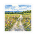 Vermont Camel's Hump Wildflowers Square Stickers