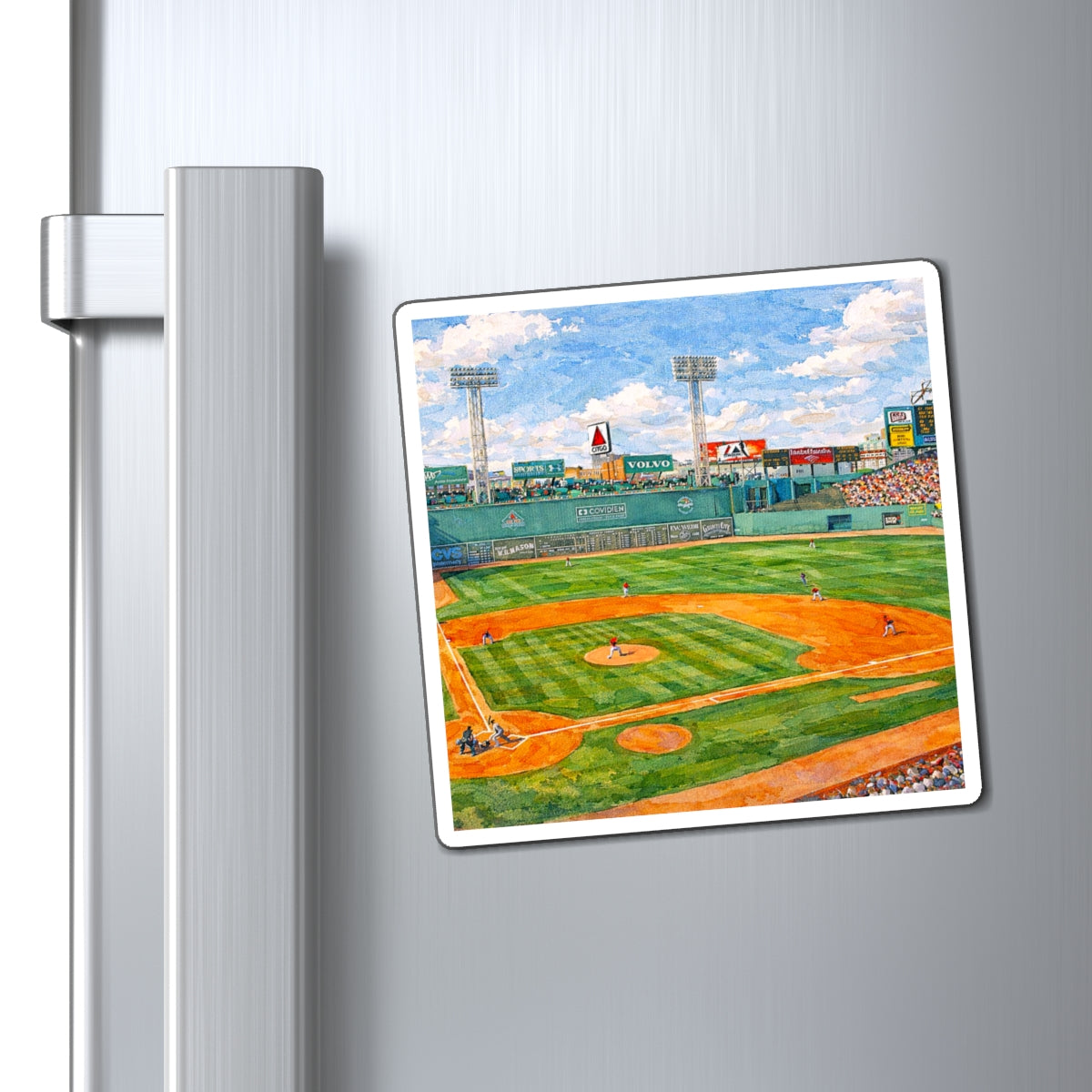 Fenway Park Baseball Stadium Magnet | Boston Red Sox Stadium Artwork Magnet