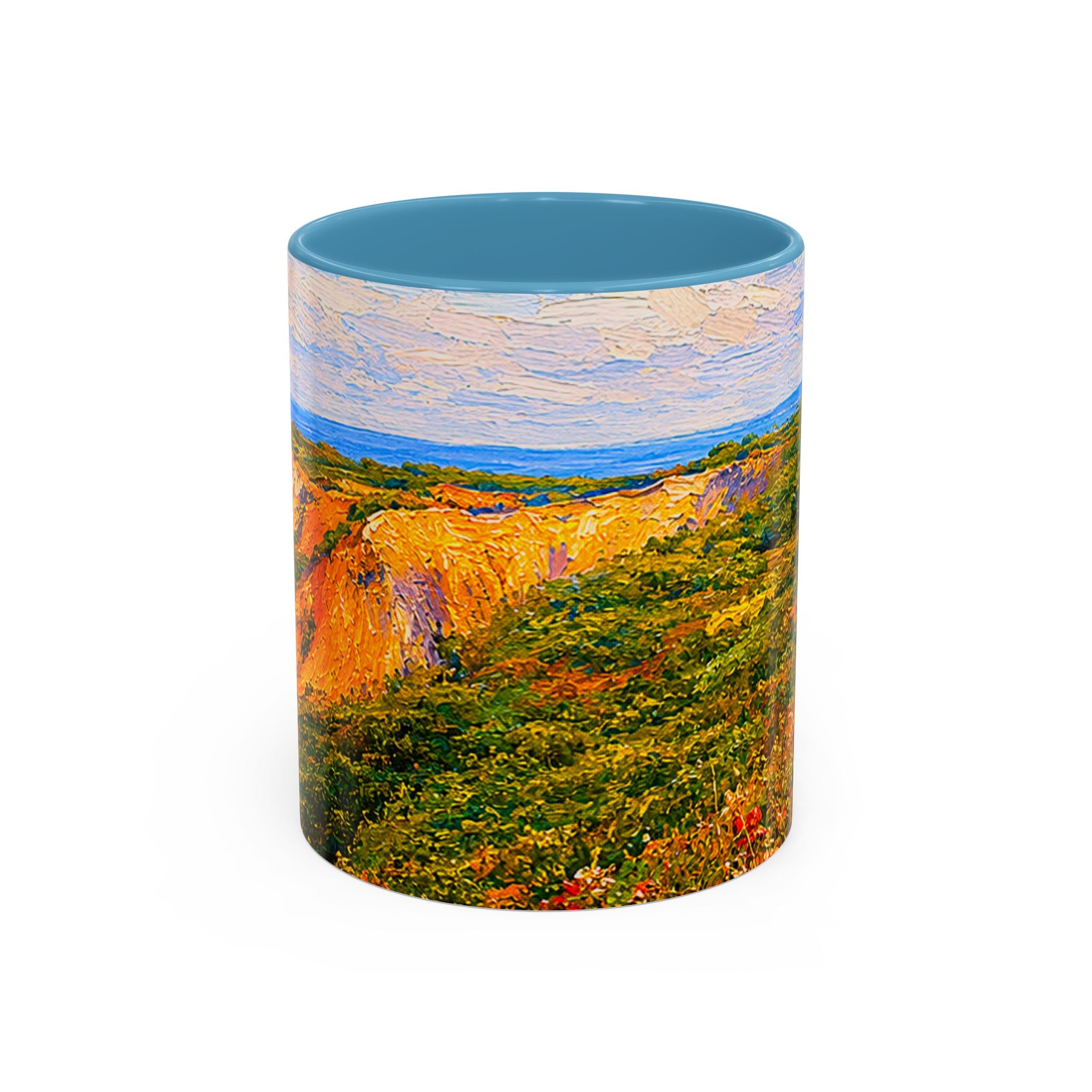 Martha's Vineyard Aquinnah L Gay Head Lighthouse Coffee Mug — Scenic Seaside Accent Mug (11/15 oz)