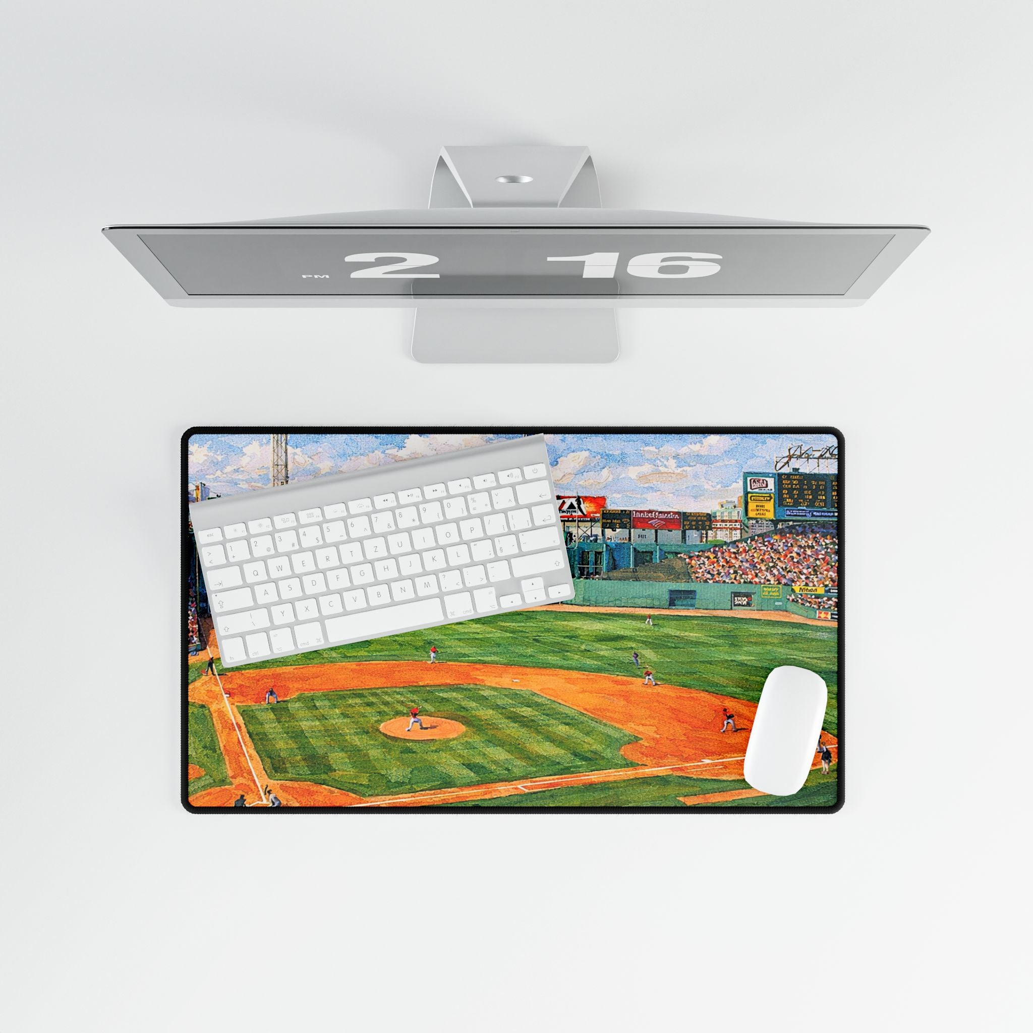 Fenway Park Boston Red Sox Baseball Stadium Desk Mat — Fenway Park Field Art Mouse Pad