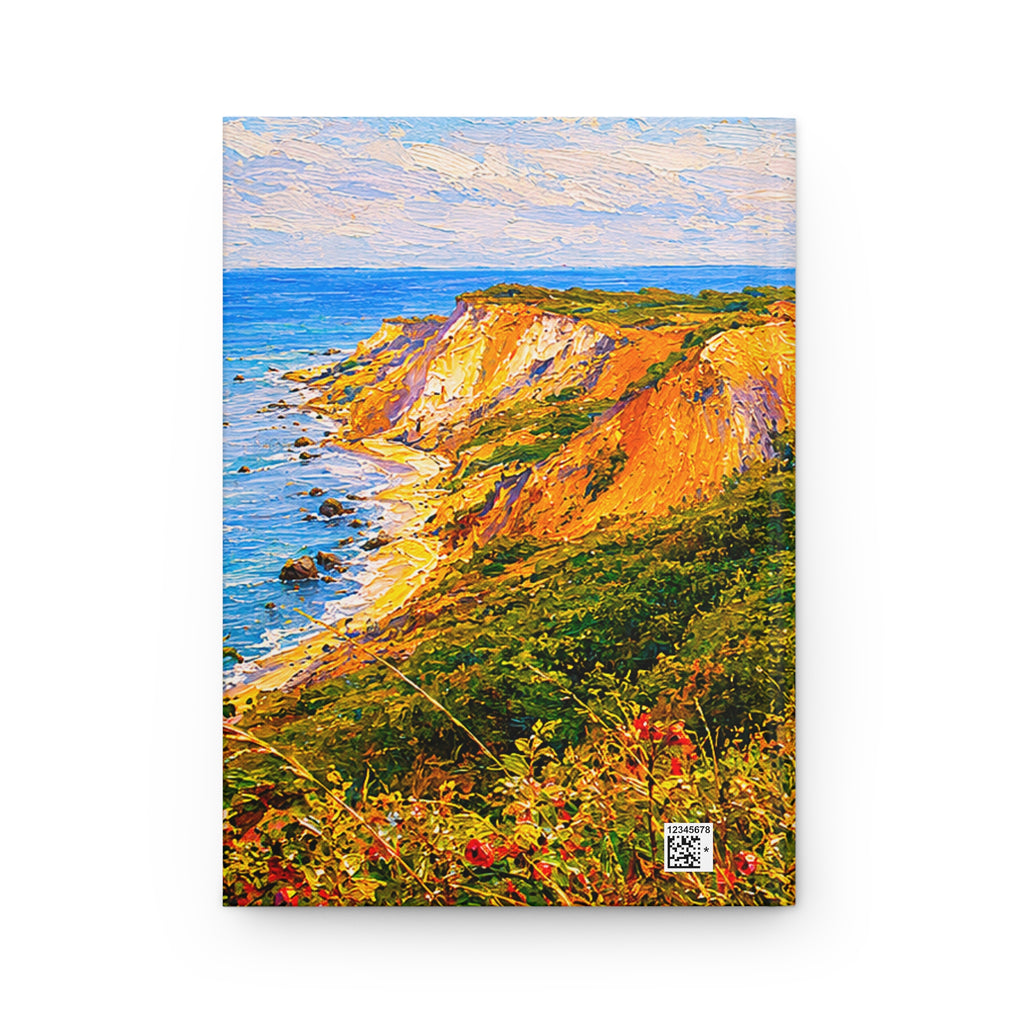 Martha's Vineyard Coastal Lighthouse Hardcover Journal — Lined Travel Notebook