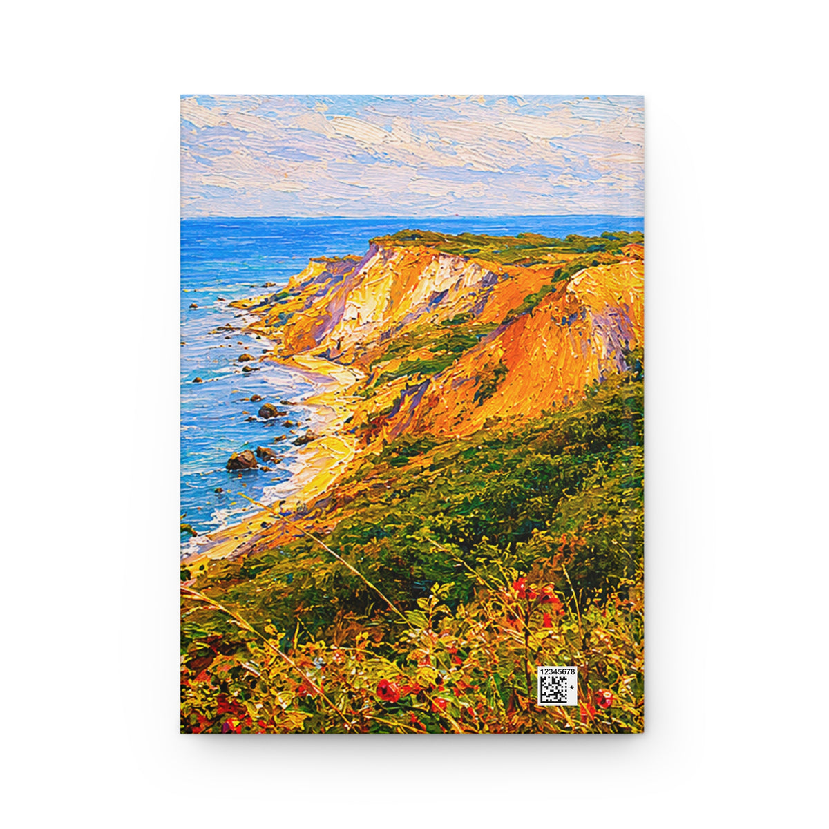 Martha's Vineyard Coastal Lighthouse Hardcover Journal — Lined Travel Notebook