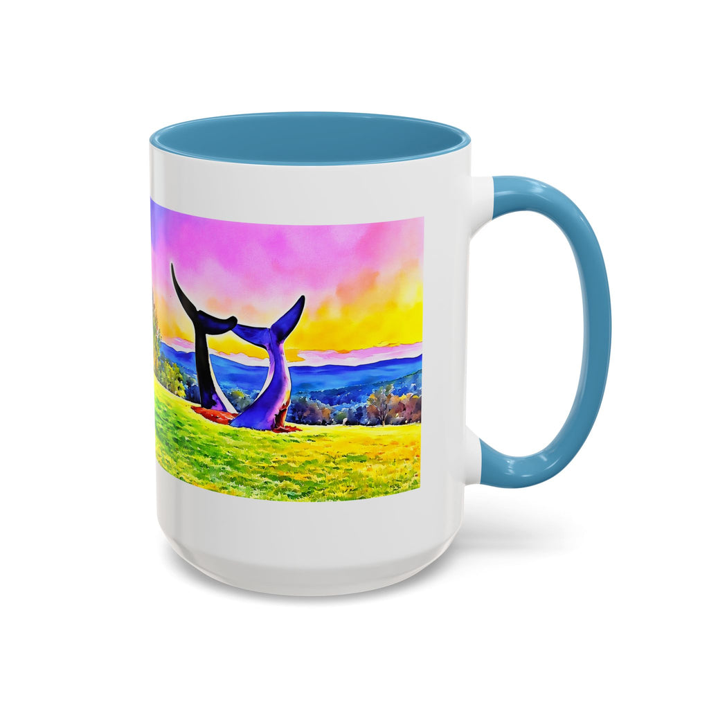 Whale Tails Sunset Landscape Mug | Accent Coffee Mug 11oz 15oz