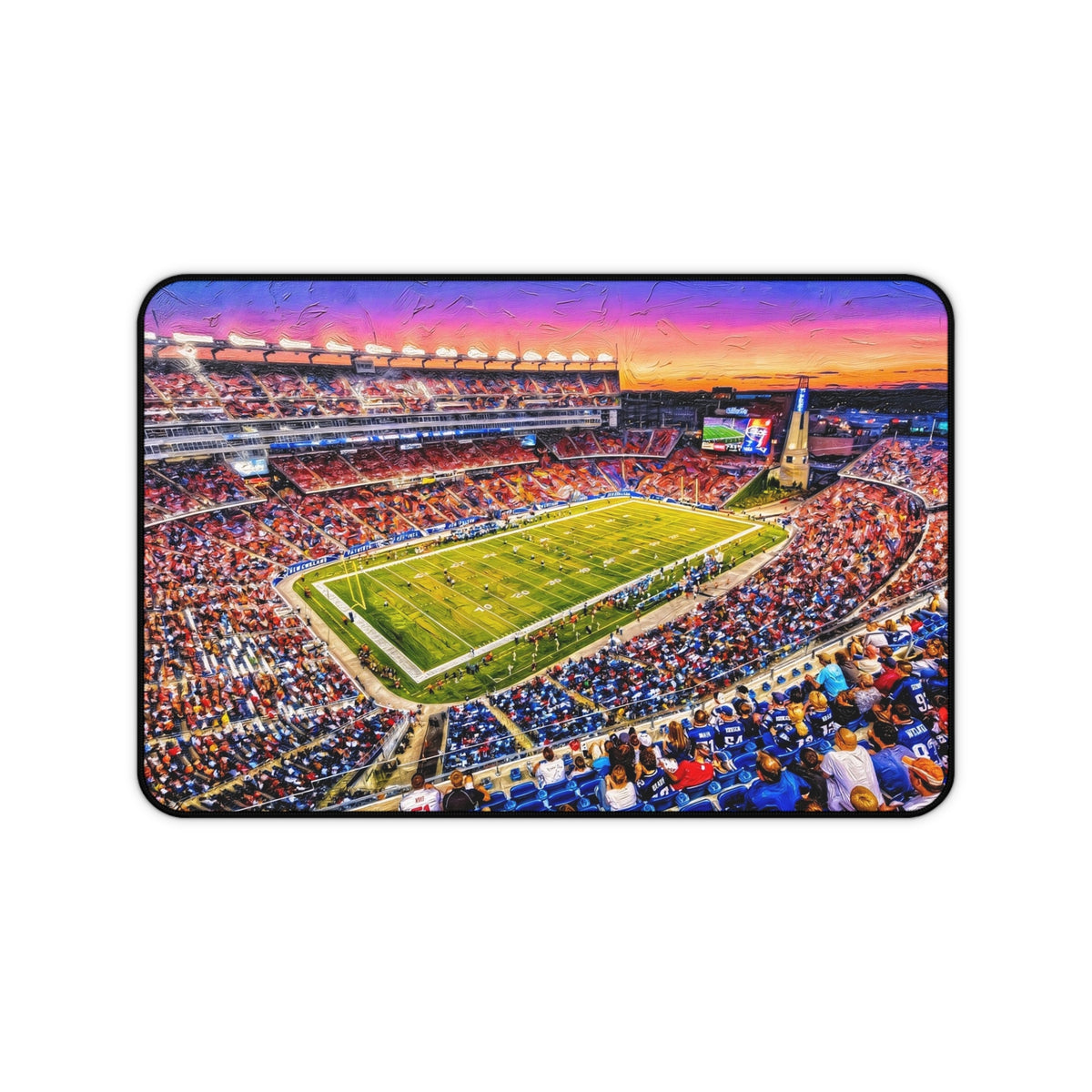Gillette Stadium New England Patriots Football Field Desk Mat | Sports Game Day Mouse Pad Desk Mat