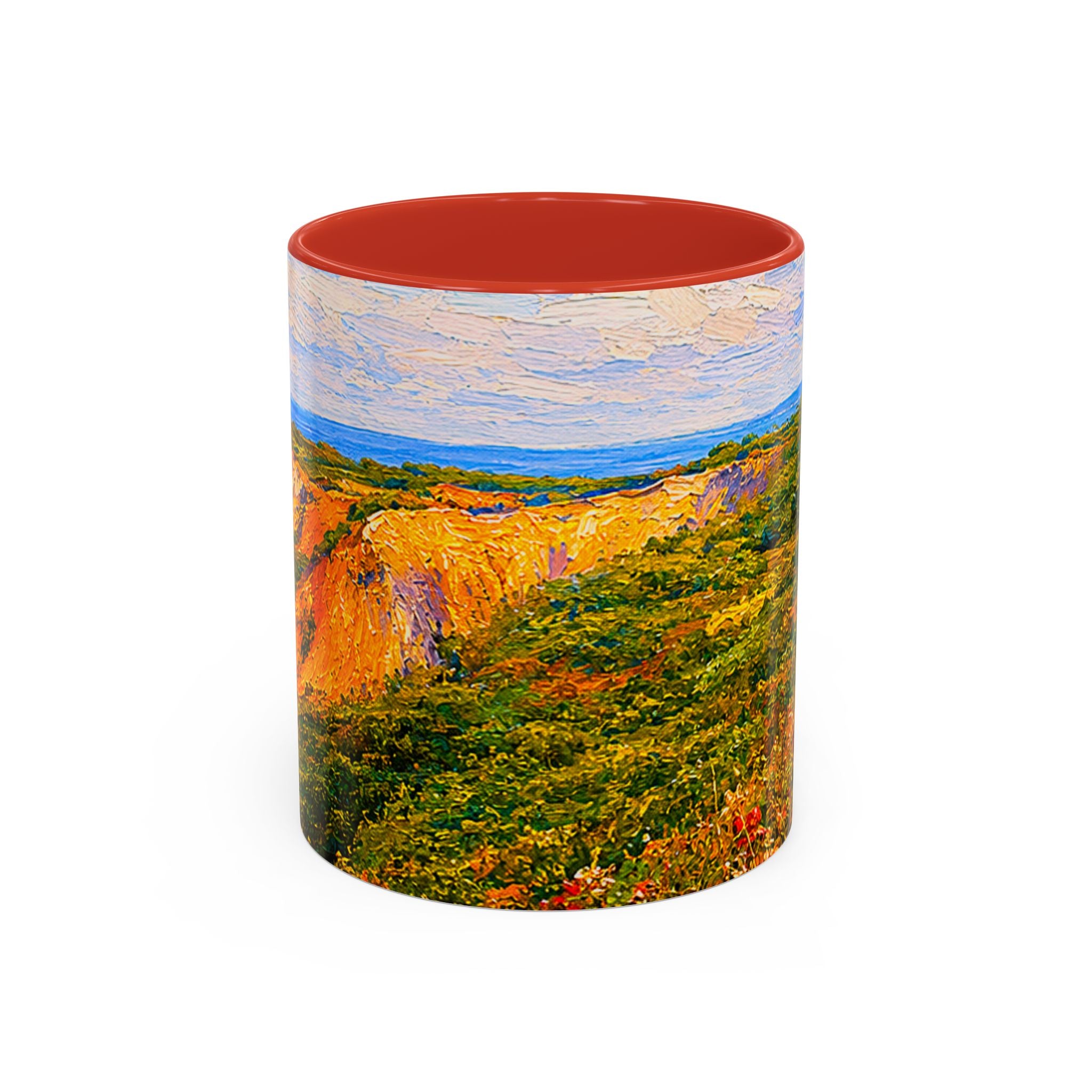 Martha's Vineyard Aquinnah L Gay Head Lighthouse Coffee Mug — Scenic Seaside Accent Mug (11/15 oz)